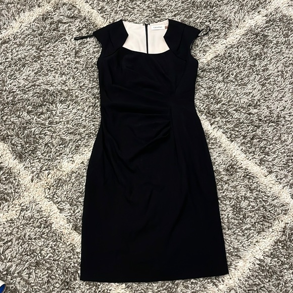Calvin Klein Dress 0P Black Essential Work Attire - Picture 1 of 2